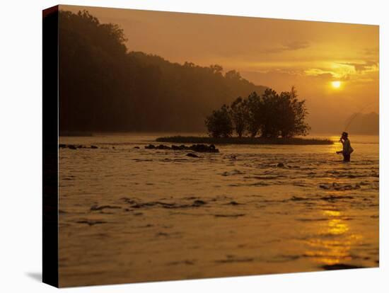 Fishing, Shepherdstown, West Virginia, USA-Kenneth Garrett-Premier Image Canvas