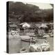 Fishing Village of Obatake on the Inland Sea, Looking North to the Terraced Rice Fields, Japan-Underwood & Underwood-Premier Image Canvas