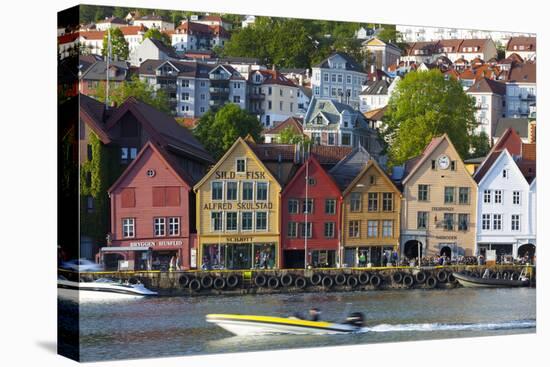 Fishing Warehouses in the Bryggen District-Doug Pearson-Premier Image Canvas