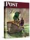 "Fishing with Nets," Saturday Evening Post Cover, May 28, 1949-Mead Schaeffer-Premier Image Canvas