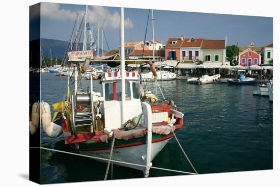 Fiskardo Harbour, Kefalonia, Greece-Peter Thompson-Premier Image Canvas