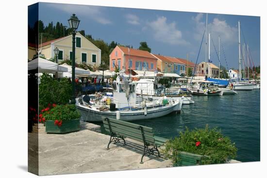 Fiskardo Harbour, Kefalonia, Greece-Peter Thompson-Premier Image Canvas