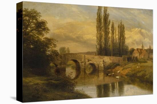 Fittleworth Old Mill and Bridge, on the Rother, Sussex, 1880-George Cole-Premier Image Canvas