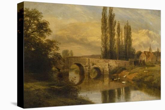 Fittleworth Old Mill and Bridge, on the Rother, Sussex-George Cole-Premier Image Canvas