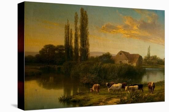 Fittleworth Old Mill, River Rother, Sussex, 1881 (Oil on Canvas)-George Cole-Premier Image Canvas