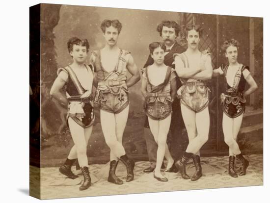 Five Acrobats Pose with Legs Crossed-null-Premier Image Canvas