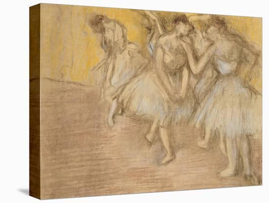 Five Dancers on Stage, C.1906-08-Edgar Degas-Premier Image Canvas