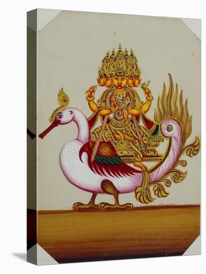 Five Headed Brahma on a Goose, India-null-Premier Image Canvas