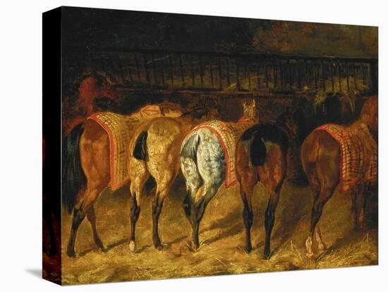 Five Horses Viewed from the Back-Théodore Géricault-Premier Image Canvas