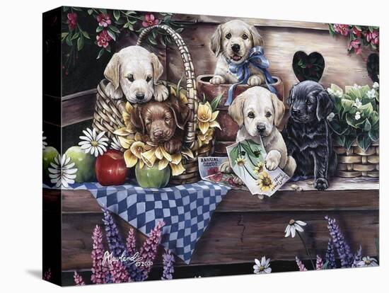 Five Puppies-Jenny Newland-Premier Image Canvas