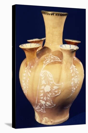 Five Spouts Vase, Islamic Ceramics, Iran, Persian Civilization, Safavid Dynasty, 16th Century-null-Premier Image Canvas