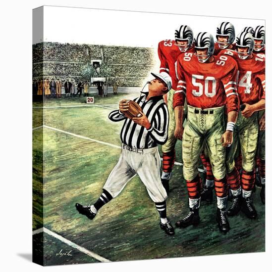 "Five Yard Penalty", December 5, 1959-Constantin Alajalov-Premier Image Canvas