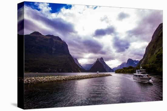 Fjords, Fjordlands National Park, UNESCO World Heritage Site, South Island, New Zealand, Pacific-Laura Grier-Premier Image Canvas