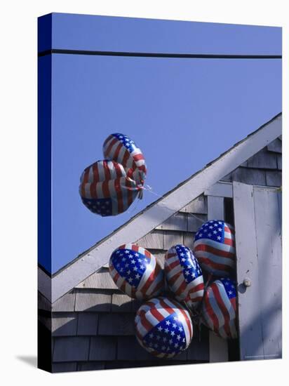 Flag Balloons Flying Out of a Small Door-Gary D^ Ercole-Premier Image Canvas