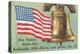 Flag, Liberty Bell and Pledge-null-Stretched Canvas