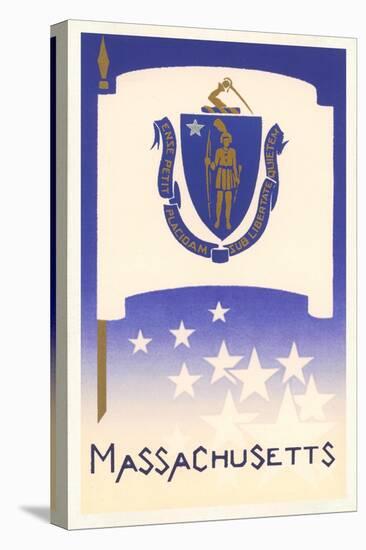 Flag of Massachusetts-null-Stretched Canvas