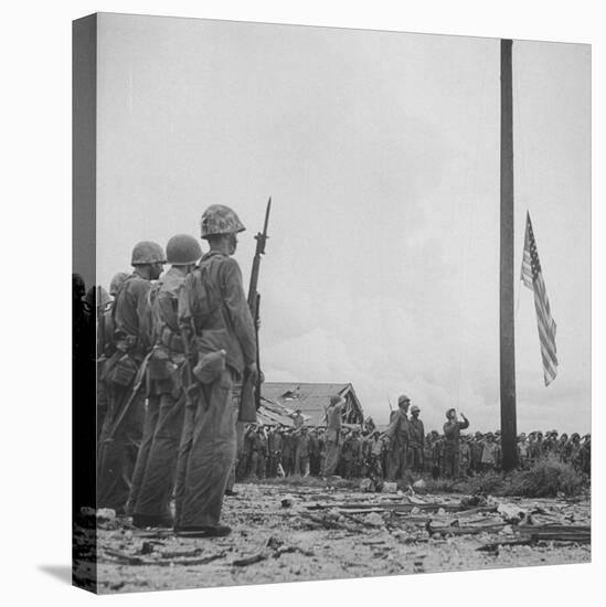 Flag Raising on Guam-null-Premier Image Canvas
