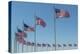 Flags by Washington Monument, Washington DC, Usa-Jim Engelbrecht-Premier Image Canvas