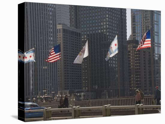 Flags, Chicago, Illinois, United States of America, North America-Robert Harding-Premier Image Canvas
