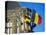 Flags of Belgium on the Right, Flanders in the Center on the Town Hall of Ghent, Flanders, Belgium-Richard Ashworth-Premier Image Canvas
