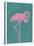 Flamboyant Flamingo-Clara Wells-Stretched Canvas