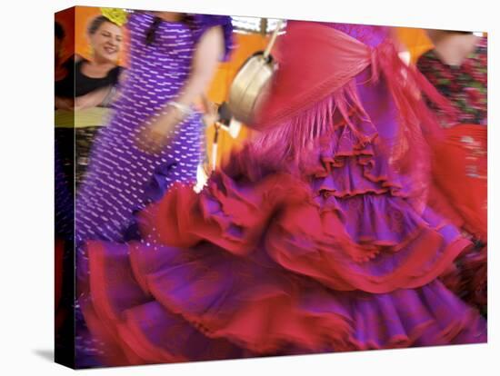 Flamenco Dancers, Feria Del Caballo in Jerez De La Frontera, Andalusia, Spain-Katja Kreder-Premier Image Canvas