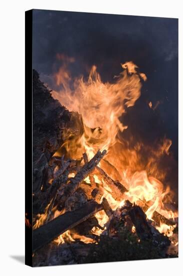 Flames From a Bonfire-Mark Williamson-Premier Image Canvas