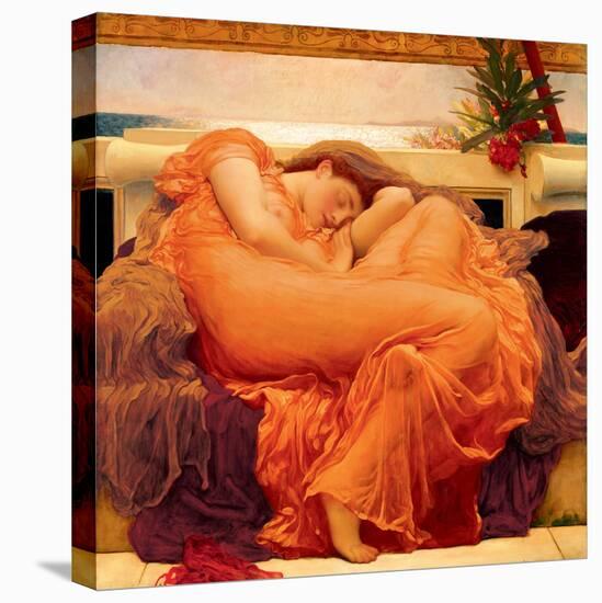 Flaming June-Frederic Leighton-Stretched Canvas