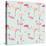 Flamingo Bird Background - Retro Seamless Pattern in Vector-woodhouse-Stretched Canvas