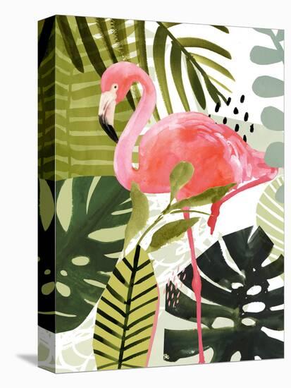 Flamingo Forest I-Victoria Borges-Stretched Canvas