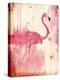 Flamingo Henna-Jace Grey-Stretched Canvas