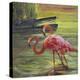 Flamingo III-Chuck Larivey-Stretched Canvas