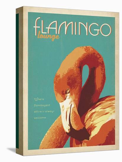 Flamingo Lounge-Anderson Design Group-Stretched Canvas