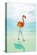 Flamingo on the Beach-Tai Prints-Stretched Canvas