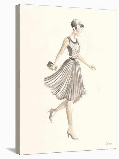 Flapper Fashion - Dotty-Deborah Pearce-Stretched Canvas