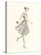 Flapper Fashion - Dotty-Deborah Pearce-Stretched Canvas