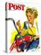 "Flat Bike Tire," Saturday Evening Post Cover, July 24, 1943-Alex Ross-Premier Image Canvas