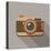 Flat Long Shadow Retro Camera Icon-YasnaTen-Stretched Canvas