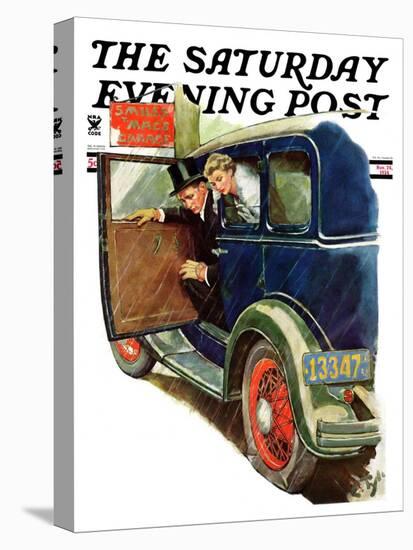 "Flat Tire, Flat Evening," Saturday Evening Post Cover, November 24, 1934-Ellen Pyle-Premier Image Canvas