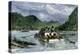 Flatboat of Settlers Descending the Ohio River, 1800s-null-Premier Image Canvas