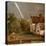 Flatford Lock and Mill (Oil)-John Constable-Premier Image Canvas
