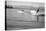 Flathead Lake, Montana, View of a Man Water-Skiing, Couple in Speedboat-Lantern Press-Stretched Canvas