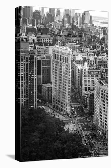 Flatiron Building Aerial-null-Stretched Canvas