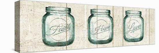 Flea Market Mason Jars Panel I V.2-Hugo Wild-Stretched Canvas