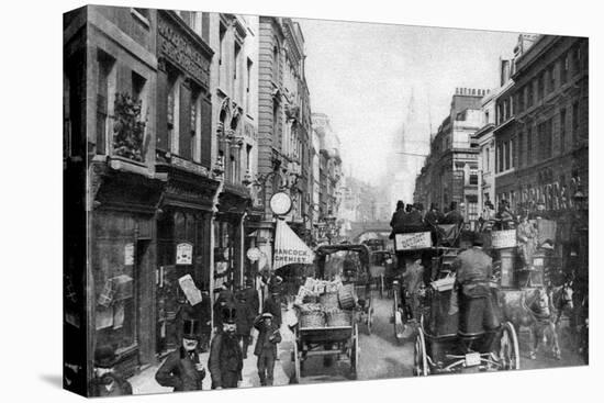 Fleet Street as Seen from Opposite Salisbury Court, London, 1880-null-Premier Image Canvas