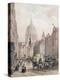 Fleet Street, C.1850-Louis Jules Arnout-Premier Image Canvas