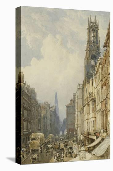 Fleet Street Looking Up to Temple Bar with Old St. Dunstans, and St. Clement Danes, 1834-George Sidney Shepherd-Premier Image Canvas