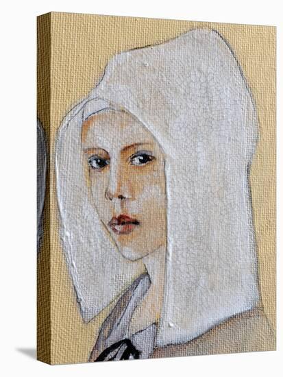 Flemish Girl in White Bonnet, 2016 detail-Susan Adams-Premier Image Canvas