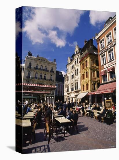 Flemish Houses and Cafes, Grand Place, Lille, Nord, France-David Hughes-Premier Image Canvas