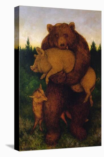 Flesh, said the bear-Theodor Severin Kittelsen-Premier Image Canvas